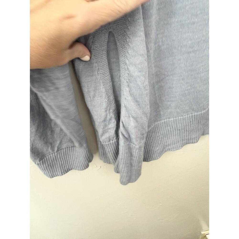 $208 Eileen Fisher DAWN MERINO Wool Boxy Sweater Tunic Shirt TOP Size XL Blue - Picture 7 of 7